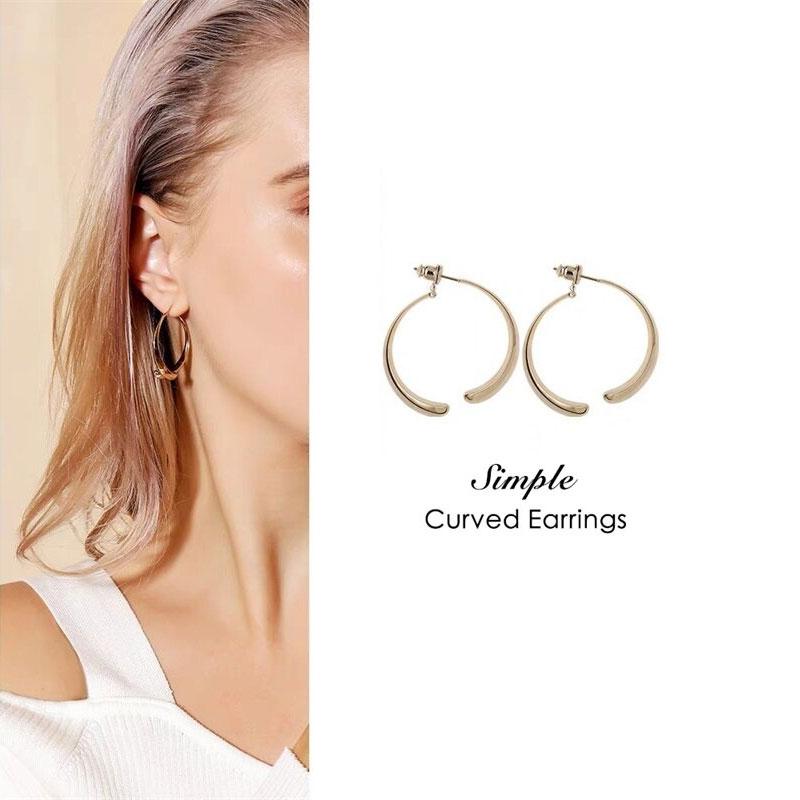 Buttylife™Simple Curved Fashion Earrings
