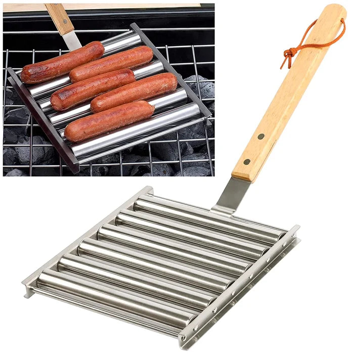 Hotdog Roller Stainless Steel Sausage Roll Rack