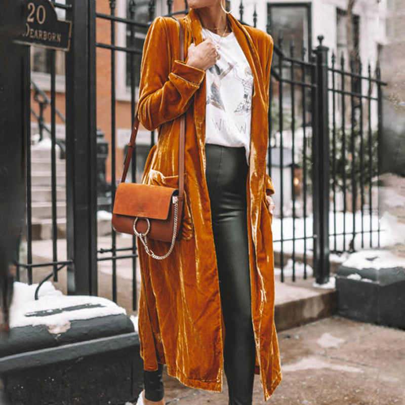 Velvet Kimono Coat