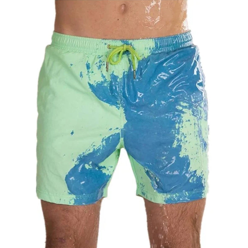 Color-Changing Beach Pants Swim Trunks