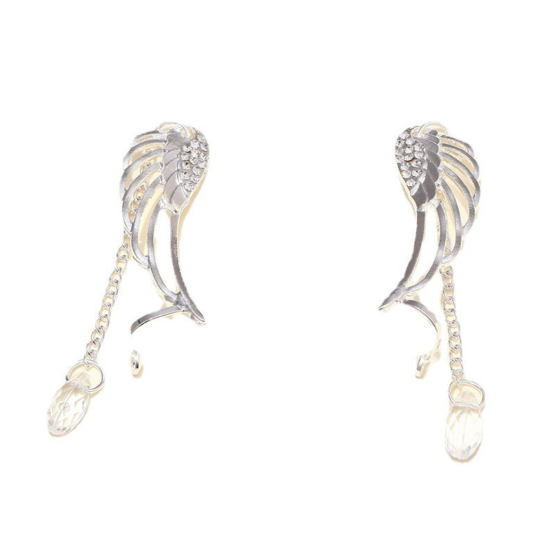 Angel Wings Glitter Diamond Earrings